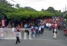 Foto: Familias Sandinistas caminan con alegría celebrando tiempos de victorias en Ometepe / TN8