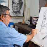 Delegación de Nicaragua visitó a maestro retratista Roger Pérez