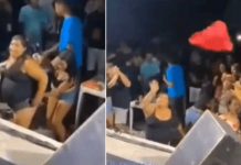 ¿Qué es eso? Mujer arroja la tanga a cantante mientras daba un show