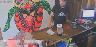 Foto: “Cliente” se va sin pagar la cuenta y para rematar se roba un celular en un restaurante de Rivas / TN8