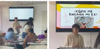 Joven de México expone en clases cómo su ex pareja lo engañó