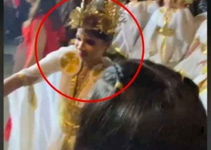 1 “Tóxica” casi arma tremendo pleito en un carnaval por el novio