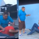¡Video! Conductores se van a los golpes tras un cruce de palabras