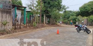 Foto: Alcaldia de Juigalpa inauguró una nueva calle adoquinada en el barrio 30 de Mayo / TN8
