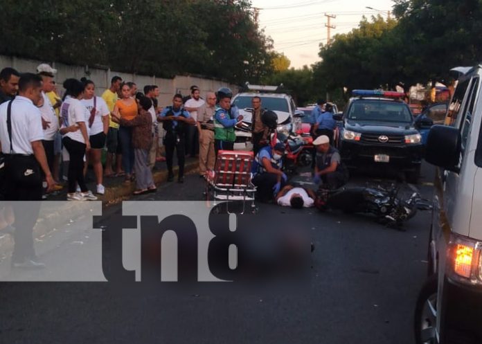 Foto: Joven motociclista muere el día de su cumpleaños, en la rotonda El Periodista, Managua / TN8