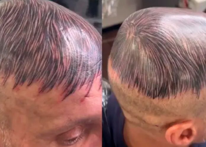 ¡Clase loquera! Se tatúa 