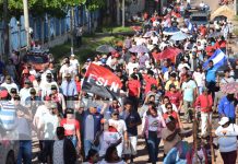Foto: Militancia sandinista de Bilwi participa en caminata en respaldo a la Soberanía Nacional / TN8