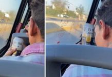 ¿Dónde estás Romeo que no te veo? Hombre declama poema a su cerveza