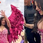 Una “lluvia” de huevos recibió a Karely Ruiz en el carnaval de Guaymas