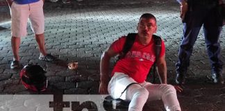 Foto: Motociclista ebrio casi provoca desgracia por la rotonda Cristo Rey / TN8