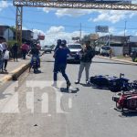 Foto: Dos menores sufren golpes tras el choque entre dos motocicletas en Juigalpa, Chontales / TN8