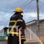 Poste de energía eléctrica arde en llamas en un barrio de Juigalpa, Chontales Poste de energía eléctrica arde en llamas en un barrio de Juigalpa, Chontales