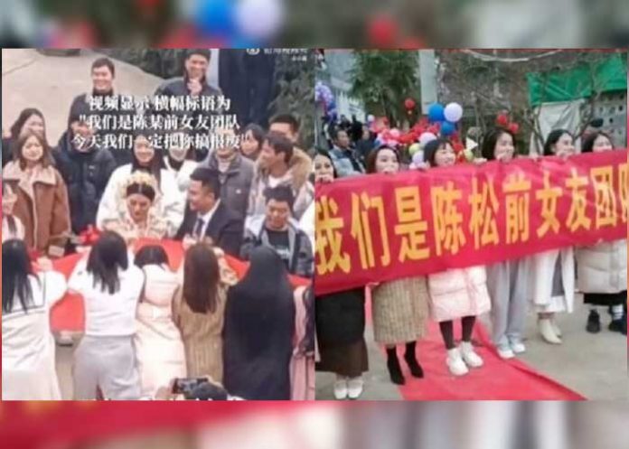 2 ¡VIDEO! Infiel recibe en su boda el reclamo de una docena de mujeres que engañó