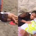 Hombre es descubierto en infidelidad en la playa