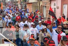 Grandiosa caminata en espíritu de dignidad nacional en Juigalpa y Chinandega Foto: Grandiosa caminata en espíritu de dignidad nacional en Juigalpa y Chinandega / TN8
