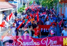 Militancia Sandinista de Río Blanco, Ometepe y Nandaime honra al General Sandino Foto: Militancia Sandinista de Río Blanco, Ometepe y Nandaime honra al General Sandino / TN8