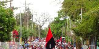 Foto: Caminata en honor al General Sandino en Managua, Matagalpa y Masaya / TN8