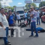Video: Fuerte impacto entre dos motocicletas dejó a 3 personas lesionadas, en Juigalpa Foto: Fuerte impacto entre dos motocicletas en Juigalpa dejó a 3 personas lesionadas graves / TN8