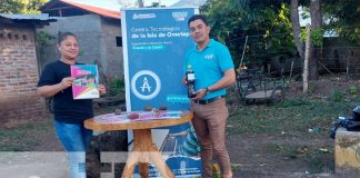 Exposición de alimentos hechos a base de cáscara de plátano en la Isla de Ometepe