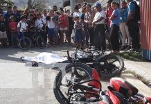 Una madre llora a su hija fallecida en accidente de tránsito en Estelí Dolor profundo deja la muerte de una joven en Estelí