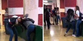 Chicas se van a los golpes dentro de Universidad