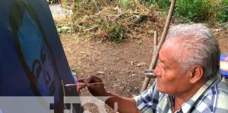 Filiberto José un hombre que sacó adelante a su familia gracias al arte de la pintura