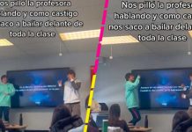 «Por platicones» maestra castiga a sus alumnos poniéndolos a bailar TikTok Por platicones la maestra los pone a bailar