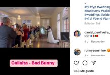 ¿No encontró algo mejor? Novia entra al altar con música de Bad Bunny (VIDEO) Se hace viral por entrar al altar con música de Bad Bunny