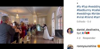Se hace viral por entrar al altar con música de Bad Bunny