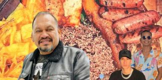Foto: Juan Caldera junto a los tiktokers Liendra Nica y La Juan Pablo