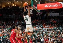 Norchad consigue 21 puntos ante Louisville y Miami sigue en racha norchad, omier, baloncesto, miami