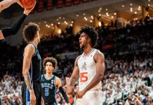 Norchad y Miami vencen a Duke para seguir invictos en casa norchad, omier, cannes, miami, hurricanes,