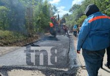 Distrito V de Managua cuenta con 7 calles nuevas de revestimiento asfáltico Foto: Revestimiento asfáltico en San Antonio Sur, Managua / TN8