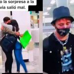 Llegó al aeropuerto para recibir a su novia y se lleva sorpresa