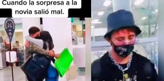 Llegó al aeropuerto para recibir a su novia y se lleva sorpresa