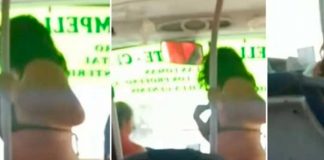 Mujer se sube a bus en ropa interior al no soportar ola de calor en Chile