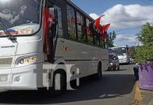 Masaya recibe nuevas unidades de buses para el transporte colectivo Foto: Masaya recibe unidades nuevas de transporte / TN8