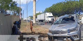 Foto: Aparatoso choque en Carretera Norte, Managua / TN8