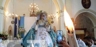 Foto: Tradición de quema de candelas en Diriomo / TN8