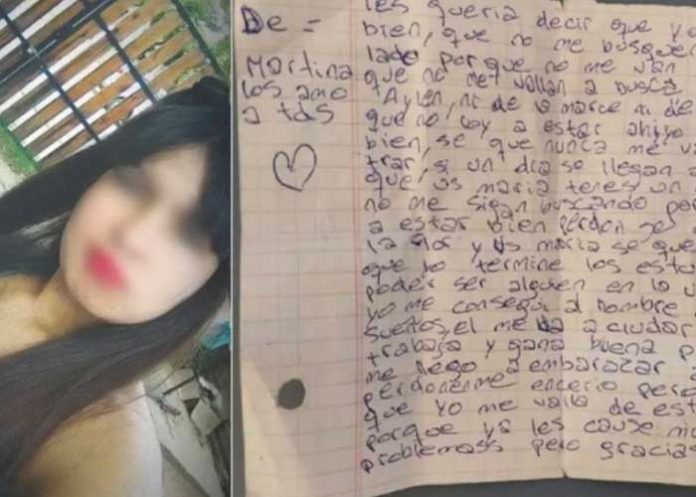 Niña de 12 se sale de su casa y deja una carta dolorosa