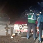 Foto: Vuelco de camioneta en carretera San Marcos-Jinotepe / TN8