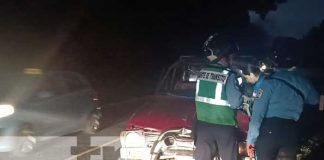 Foto: Vuelco de camioneta en carretera San Marcos-Jinotepe / TN8