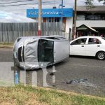 Foto: Accidente de tránsito cerca de la Rotonda El Güegüense, Managua / TN8