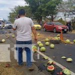 Triple colisión en Chinandega deja dos lesionados y daños materiales Foto: Accidente de tránsito en carretera entre Corinto y Chinandega / TN8