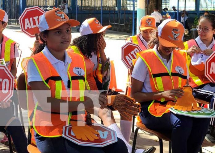 Foto: Promoción de la educación vial desde los colegios en Nicaragua / TN8