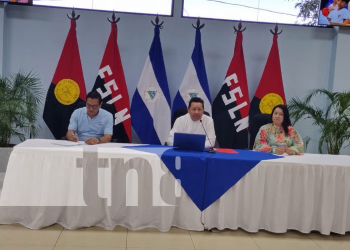 Foto: Conferencia de prensa del MINED en Nicaragua / TN8