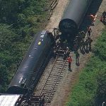¡Otro más! Tren que transportaba vagones con propano se descarriló en Florida