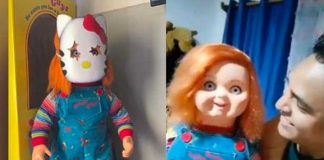 Compró muñeco Chucky y experimenta cosas terribles