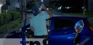 Foto: Conductor en aparente estado de ebriedad provoca accidente en Villa Fontana, Managua / TN8