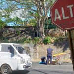 Motociclista fracturado en Managua al ser arrollado por camioneta Foto: Fuerte choque en el sector de Bolonia, Managua / TN8